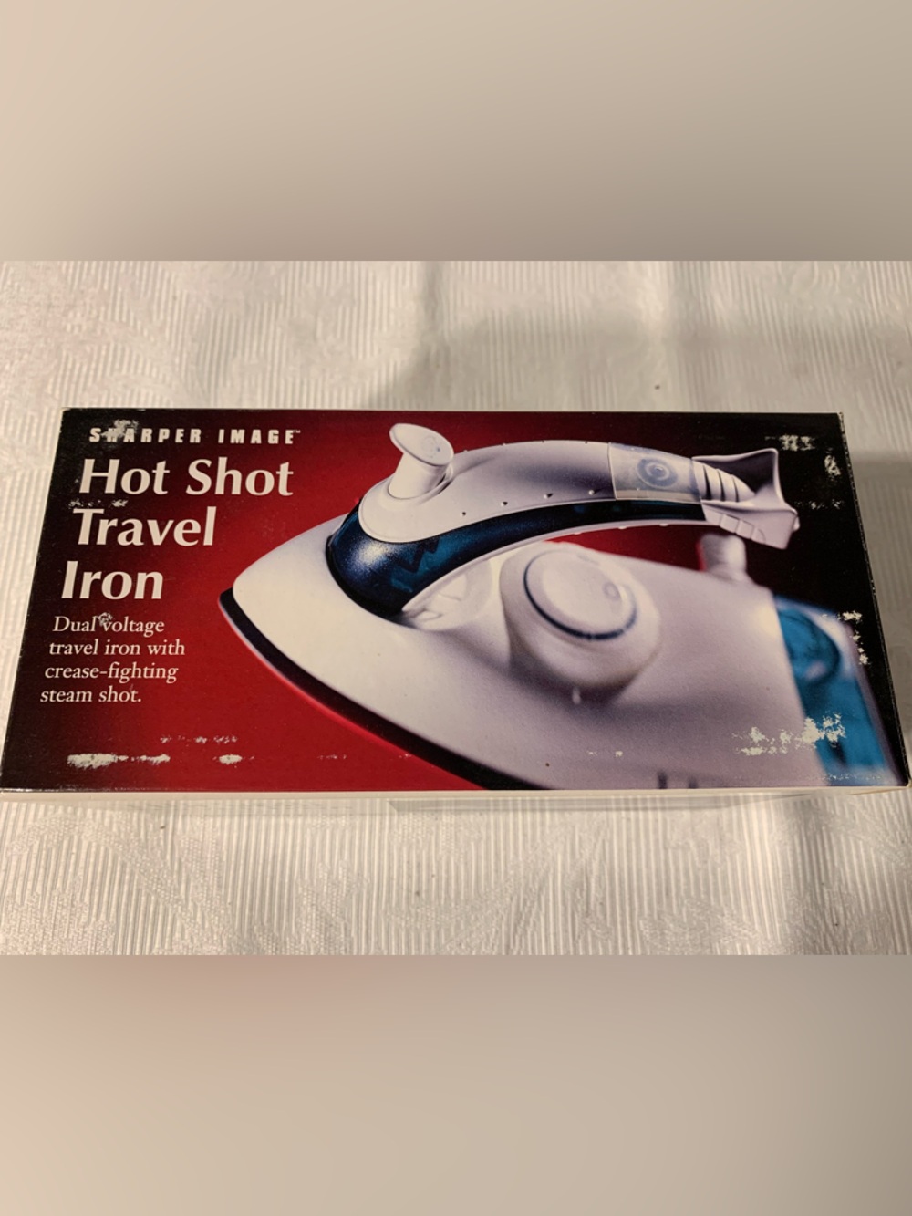 Sharper Image Travel Steam Iron - White and Teal Accents